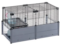 Ferplast - Cage Multipla pour Hamster et Souris - Noir