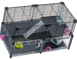 Ferplast - Cage Multipla pour Hamster et Souris - Noir