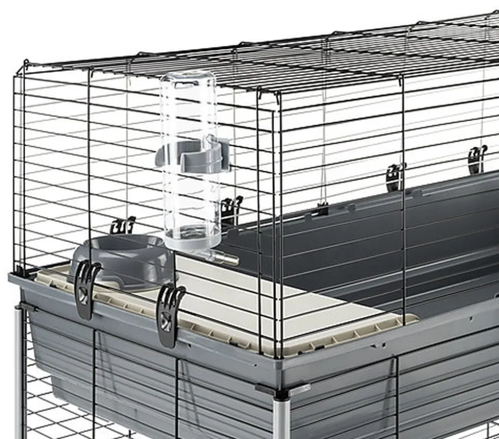 Ferplast - Cage Rabbit 120 Double W/Stand pour Lapins - 58x118x117cm