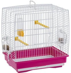 Ferplast - Cage Rekord 1 pour Oiseaux Exotiques - Fuchsia