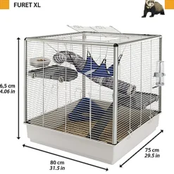Ferplast - Cage XL pour Furet - 80x75x86,5cm