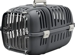 Ferplast - Caisse de Transport JET 10 pour Chien et Chat - Gris