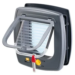 Ferplast - Chatière Swing 5 pour Chats - Gris