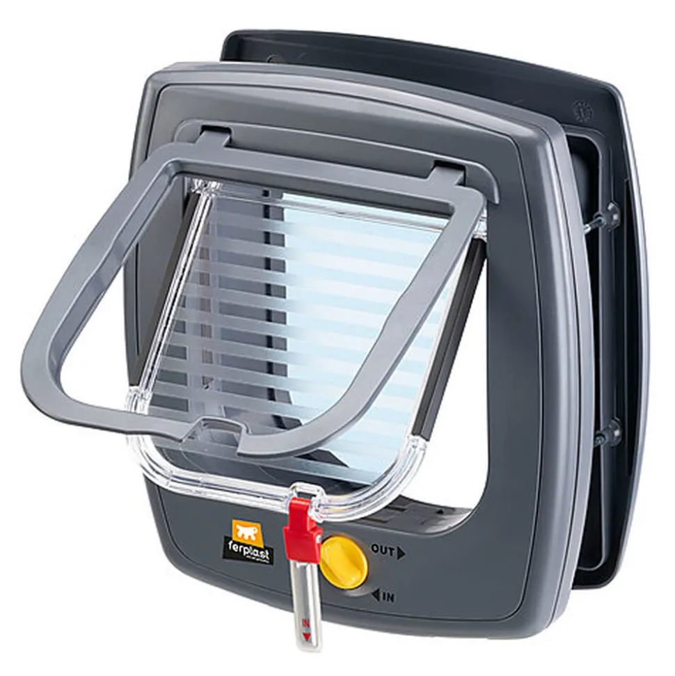 Ferplast - Chatière Swing 5 pour Chats - Gris