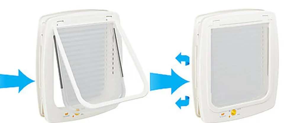 Ferplast - Chatière Swing 9 Set pour Chats - Blanc