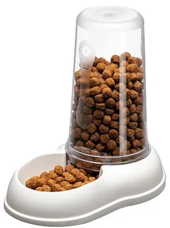 Ferplast - Distributeur Azimut 1500 Eau / Nourriture pour Chiens - Blanc