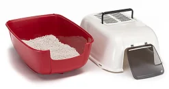 Ferplast - Maison de Toilettes Prima pour Chats - Bordeaux