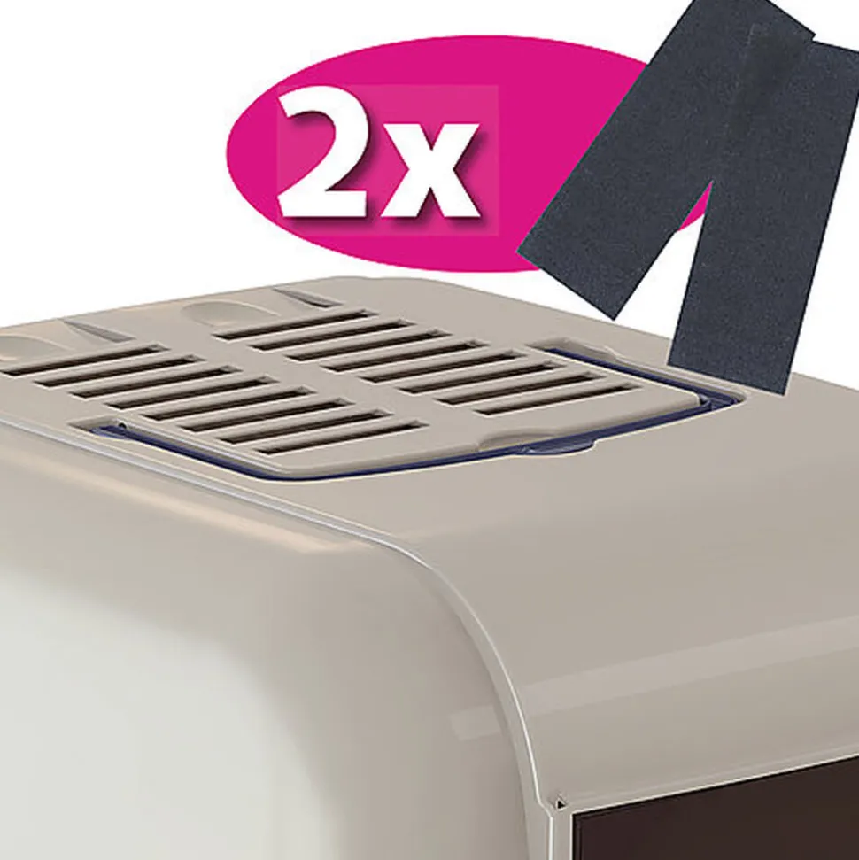 Ferplast - Maison de Toilettes Maxi Bella Cabrio pour Chats - Bleu