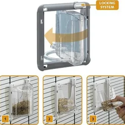 Ferplast - Mangeoire Pivotante en Plastique Brava 2 pour Oiseaux