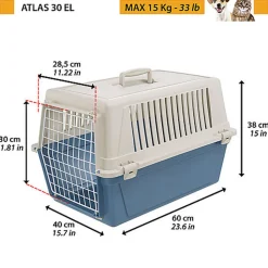 Ferplast - Panier de Transport Atlas 30 EL - Bleu