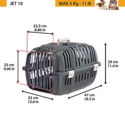 Ferplast - Panier de Transport JET 10 - Gris