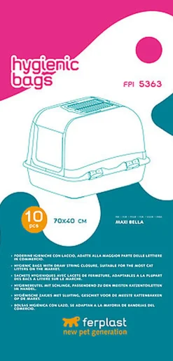 Ferplast - Sachets Hygiéniques pour Maison de Toilette Maxi Bella - x10