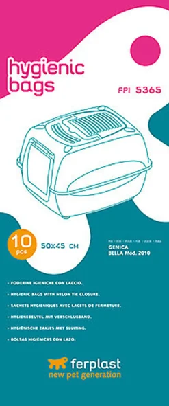 Ferplast - Sachets Hygiéniques pour Maison de Toilette Genica - x10