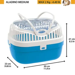 Ferplast - Transport Aladino Bleu pour Rongeurs - M