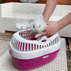 Ferplast - Transport Aladino Fuchsia pour Rongeurs - L