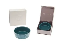 Ferribiella - Bol Porcelaine Galatea Pétrole pour Chiens