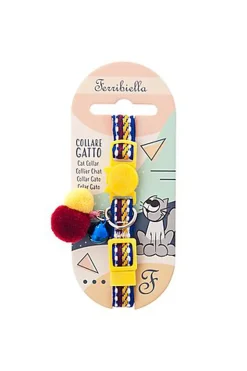 Ferribiella - Collier Anti-Etranglement Snowball pour Chats - Jaune