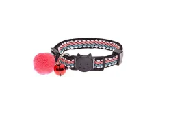 Ferribiella - Collier Anti-Etranglement Snowball pour Chats - Noir