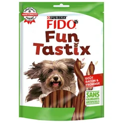 Fido - Friandises Funtastix Bacon et Fromage pour Chien - 150g