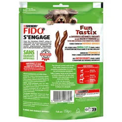 Fido - Friandises Funtastix Bacon et Fromage pour Chien - 150g