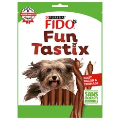 Fido - Friandises Funtastix Bacon et Fromage pour Chien - 150g