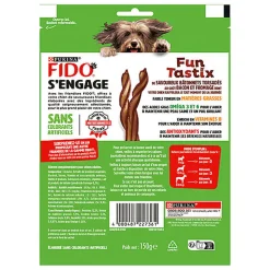 Fido - Friandises Funtastix Bacon et Fromage pour Chien - 150g