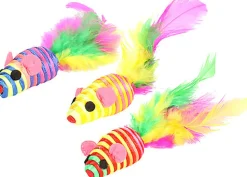 Flamingo - Jouet Babby Souris pour Chats - 13,5cm