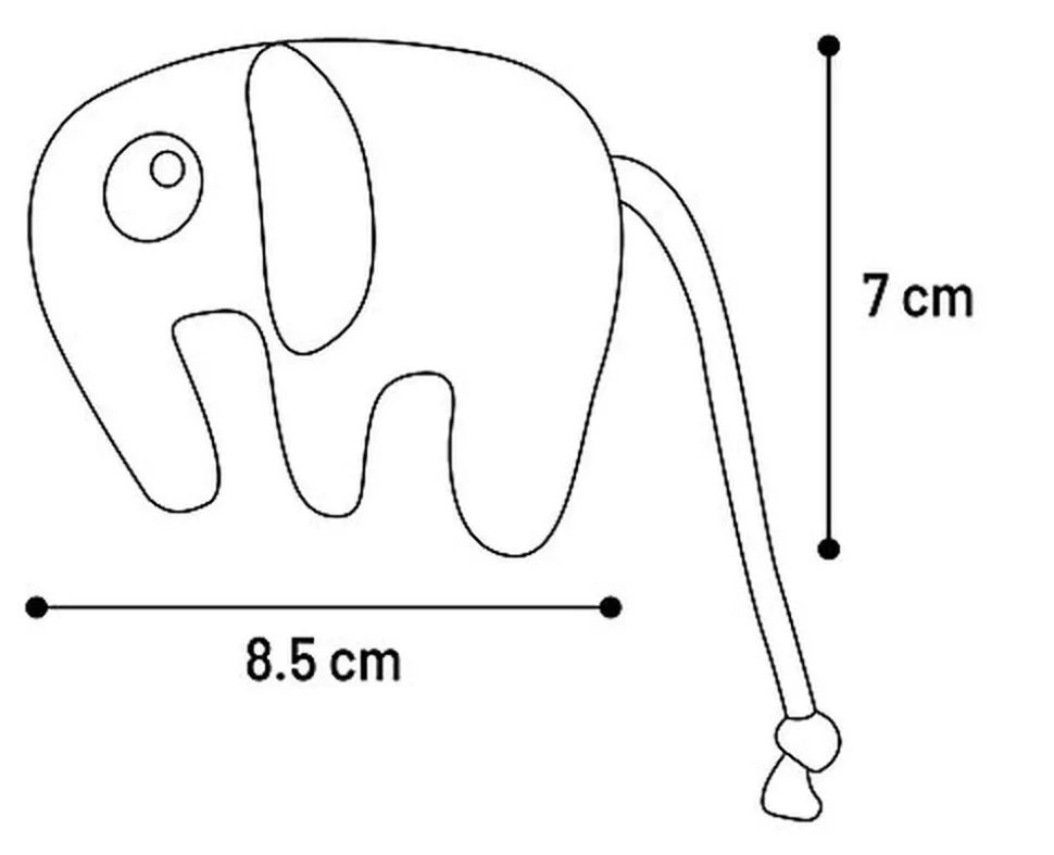 Flamingo - Jouet Blaro Éléphant pour Chats - 8,5cm