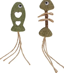 Flamingo - Jouet Boleo Poisson & Arête de Poisson pour Chats - 9cm