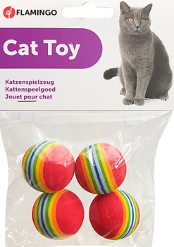 Flamingo - Jouet Dony Balle pour Chats - x4