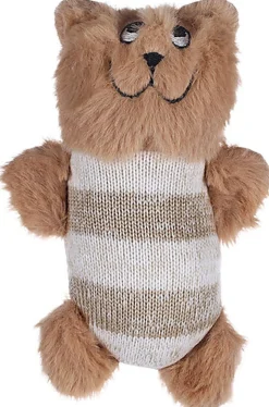 Flamingo - Jouet Faci Ours Rayé Brun pour Chats - 10cx4,5x16cm