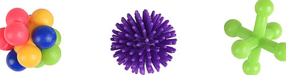 Flamingo - Jouet Juna Balle Balle à Picots Étoile pour Chats - x3