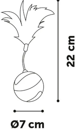 Flamingo - Jouet électronique Magic Mechta Balle Plume - 7cm