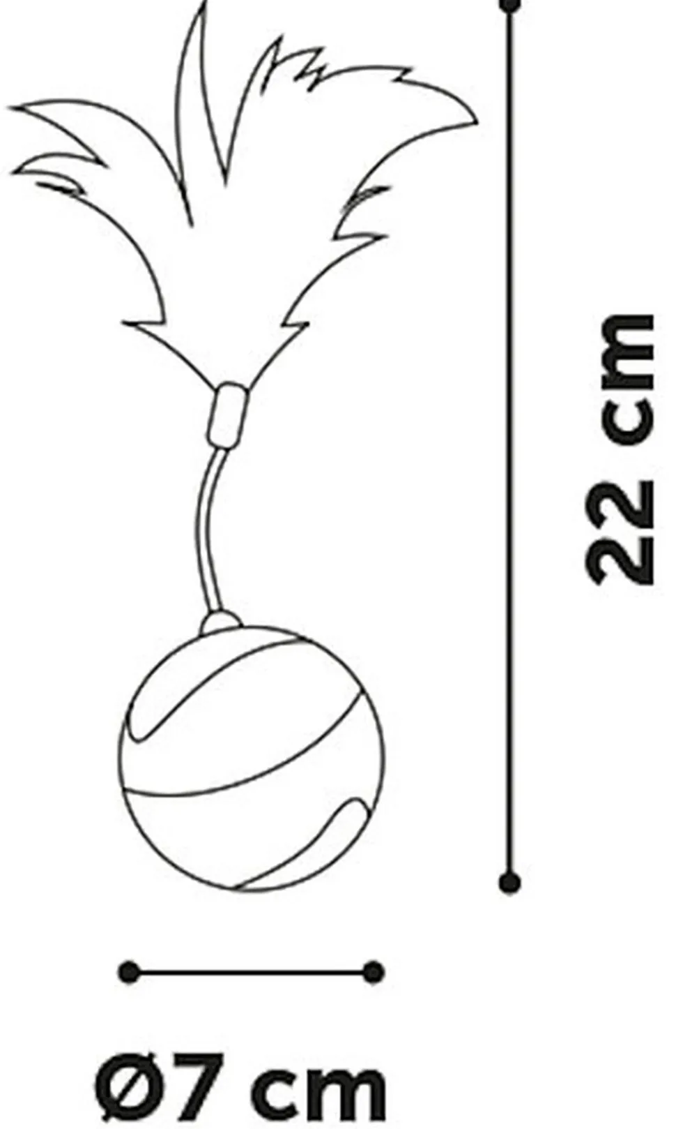 Flamingo - Jouet électronique Magic Mechta Balle Plume - 7cm