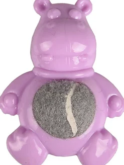 Flamingo - Jouet Loekie Hippopotame Lilas pour Chiots - 7,5cm