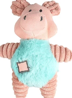 Flamingo - Jouet Peluche Small Dog Cochon Ikra Rose pour Chiots - 23cm