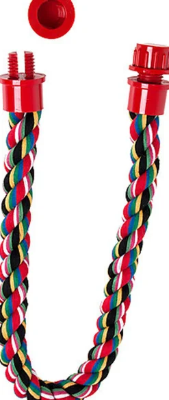 Flamingo - Jouet Perche Flexible Spirale pour Grandes Perruches - 75cm