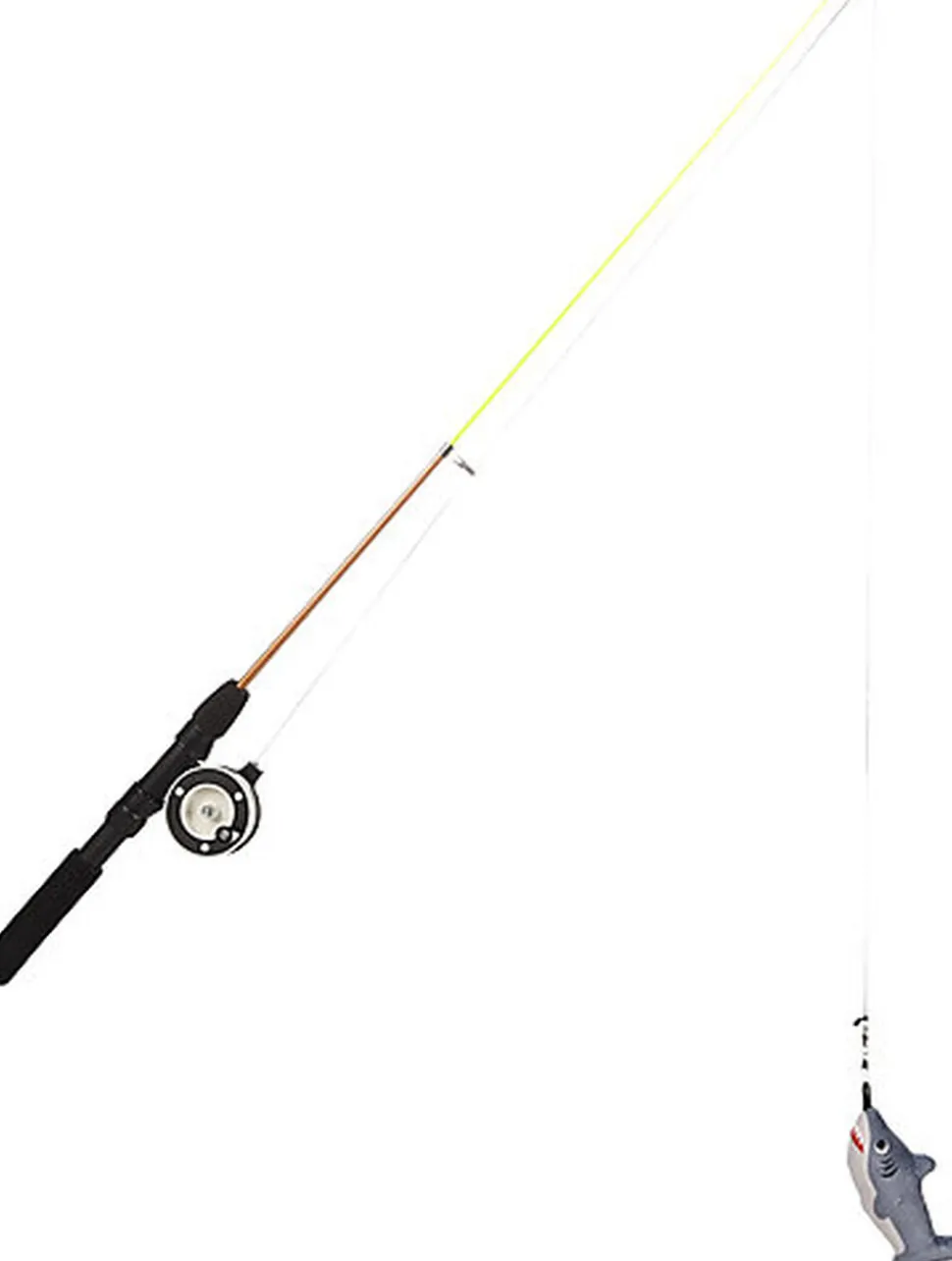 Flamingo - Jouet Rodney Requin & Canne à Pêche pour Chats - 41cm