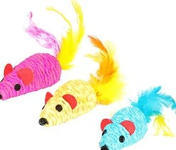 Flamingo - Jouet Shuka Souris Plume pour Chats - 15,5cm
