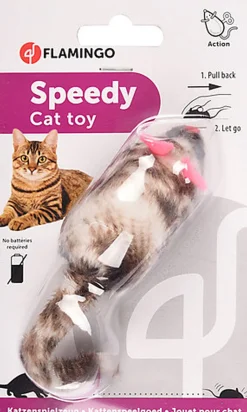 Flamingo - Jouet Speedy Souris Brun pour Chats