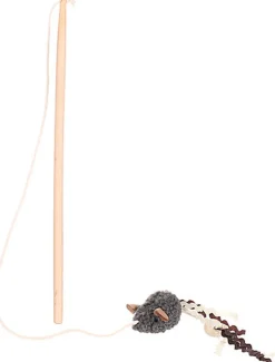 Flamingo - Jouet Suava Canne à pêche avec Souris pour Chats - 25x5x4cm