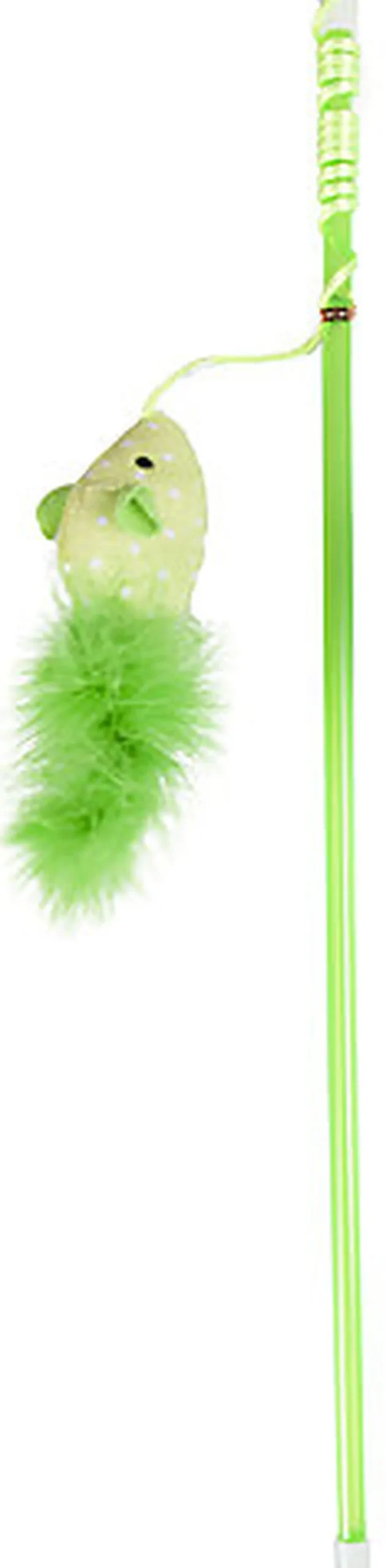 Flamingo - Jouet Wopke Canne à Pêche Souris pour Chats - 45cm