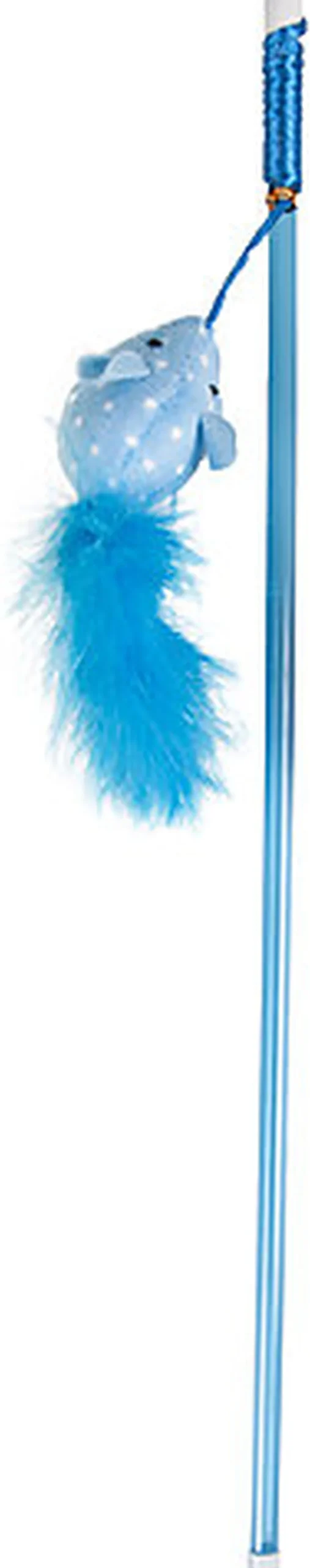 Flamingo - Jouet Wopke Canne à Pêche Souris pour Chats - 45cm