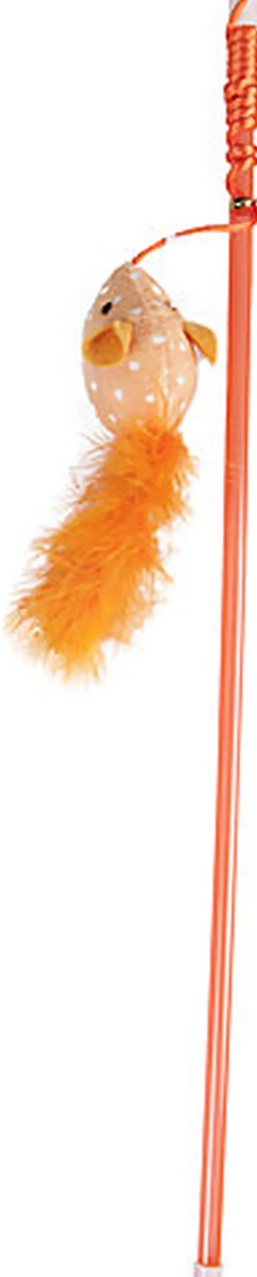 Flamingo - Jouet Wopke Canne à Pêche Souris pour Chats - 45cm