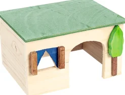 Flamingo - Maison d'Angle en Bois pour Rongeurs - XS