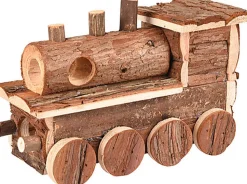 Flamingo - Maison Lokomo en Bois pour Rongeurs - 25,5x11x16cm