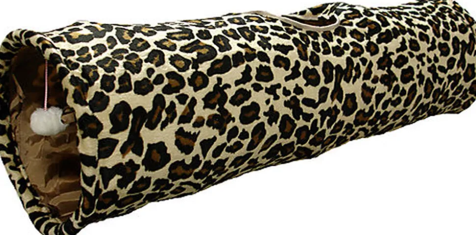 Flamingo - Tunnel Léopard pour Chats - 90x25cm