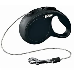 Flexi - Laisse Classic avec Cordon Noir pour Chien