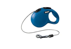 Flexi - Laisse Classic avec Cordon pour Chien Bleu