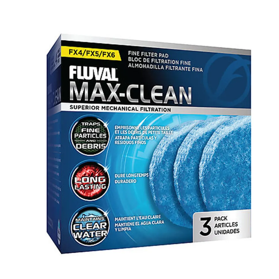 Fluval - Blocs de Filtration Fine MAX-CLEAN FX4/FX5/FX6 pour Aquarium - x3